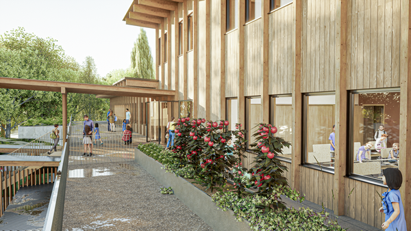 Terrasse de l'école élémentaire à l'étage - Samatan